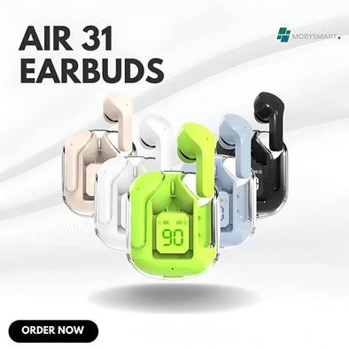 Air31 Earbuds Wireless Crystal Transparent Body